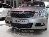 Маска утеплитель радиатора НОРМА для автомобиля Nissan Almera / Ниссан Альмера 2012-2019