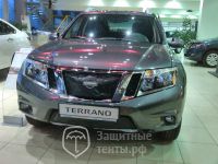 Маска утеплитель радиатора НОРМА для внедорожника Nissan Terrano 2014-н.в. / Ниссан Террано 2014-н.в.