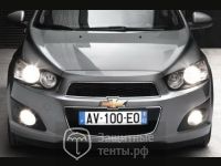 Маска утеплитель радиатора СТАНДАРТ для автомобиля Chevrolet Aveo 2012-2015 / Шевроле Авео 2012-2015