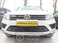 Маска утеплитель радиатора СТАНДАРТ для внедорожника Volkswagen Touareg 2010-2014 / Фольксваген Туарег 2010-2014