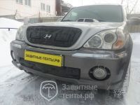 Маска утеплитель радиатора НОРМА для автомобиля Hyundai Terracan / Хендай Терракан 2001-2004
