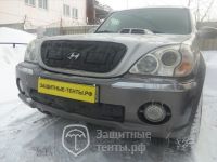 Маска утеплитель радиатора СТАНДАРТ для автомобиля Hyundai Terracan / Хендай Терракан 2001-2004