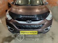 Маска утеплитель радиатора СТАНДАРТ для автомобиля Hyundai ix35 / Хендай ай икс 35 (2013 - 2015)