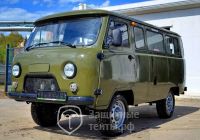 Тент-чехол адаптированный для автомобиля УАЗ 2206