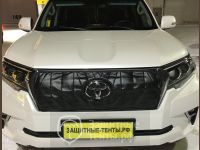 Маска утеплитель радиатора СТАНДАРТ для внедорожника Toyota Land Cruiser Prado / Тойота Лэнд Крузер Прадо 2017-н.в. (150) 2-Рестайлинг