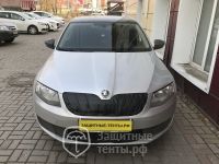 Маска утеплитель радиатора НОРМА для автомобиля Skoda Octavia A7 / Шкода Октавиа A7 (2012 - 2017)