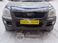 Маска утеплитель радиатора СТАНДАРТ для автомобиля Kia Sportage II / КИА Спортейдж (2004 - 2008)