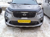 Маска утеплитель радиатора СТАНДАРТ для автомобиля Kia Sorento III Prime Рестайлинг / КИА Соренто (2017 - 2020)