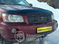 Маска утеплитель радиатора НОРМА для автомобиля Toyota Highlander / Тойота Хайлендер Рестайлинг (2003 - 2007)