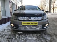 Маска утеплитель радиатора НОРМА для автомобиля Volkswagen Polo / Фольксваген Поло (2015 - 2020)