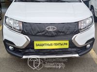 Маска утеплитель радиатора ПРЕМИУМ для автомобиля Lada Largus Cross / Лада Ларгус Кросс 2021 - н.в.