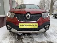 Маска утеплитель радиатора НОРМА для автомобиля Renault Sandero / Рено Сандеро 2 Рестайлинг (2018 - 2022)