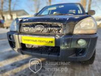Маска утеплитель радиатора СТАНДАРТ для автомобиля Hyundai Tucson / Хёндай Туссан (2004 - 2009)