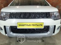 Маска утеплитель радиатора ПРЕМИУМ для автомобиля Mitsubishi Delica D:5 / Митсубиси Дэлика Д:5 (2007-2019)
