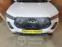 Маска утеплитель радиатора НОРМА для автомобиля Chery Tiggo 7 Pro / Чери Тигго 7 Про (2019 - н.в.)