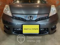 Маска утеплитель радиатора СТАНДАРТ для автомобиля Honda Fit Shuttle / Хонда Фит Шатл (2011 - 2013)