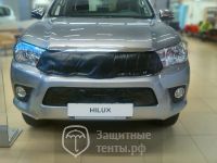 Маска утеплитель радиатора СТАНДАРТ для пикапа Toyota Hilux  / Тойота Хайлюкс 2015-2020