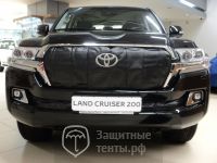 Маска утеплитель радиатора ПРЕМИУМ для внедорожника Toyota Land Cruiser 200 2015-н.в./ Тойота Лэнд Крузер 200 2015-н.в.