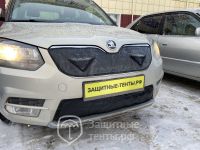 Маска утеплитель радиатора НОРМА для автомобиля Skoda Yeti 2009-2014 / Шкода Йети 2009-2014