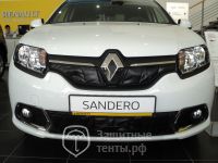 Маска утеплитель радиатора НОРМА для автомобиля Renault Sandero / Рено Сандеро 2012-2018